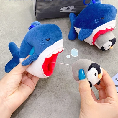 Gambar Kiddy Fun Gantungan Kunci Boneka Fish Eat Goose - Biru
