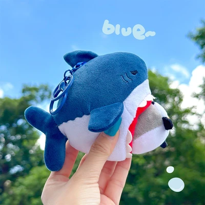 Gambar Kiddy Fun Gantungan Kunci Boneka Fish Eat Goose - Biru