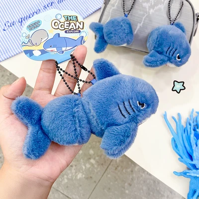 Gambar Kiddy Fun Gantungan Kunci Boneka Shark Tail - Biru