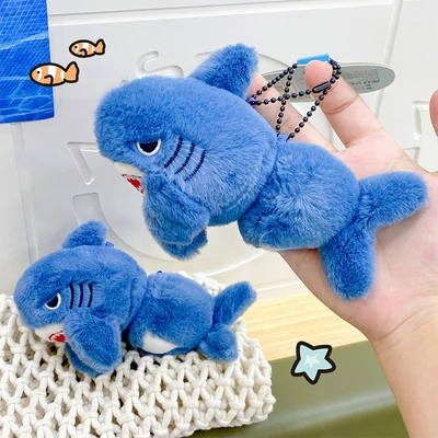 Gambar Kiddy Fun Gantungan Kunci Boneka Shark Tail - Biru