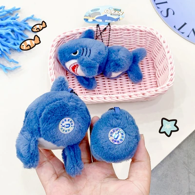 Gambar Kiddy Fun Gantungan Kunci Boneka Shark Tail - Biru
