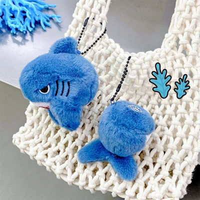 Gambar Kiddy Fun Gantungan Kunci Boneka Shark Tail - Biru