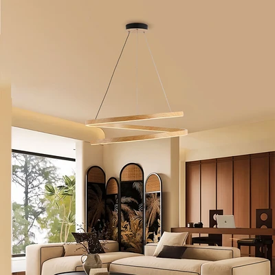 Gambar Informa Foster Lampu Gantung Hias LED 42 Watt 3 Warna - Cokelat Muda