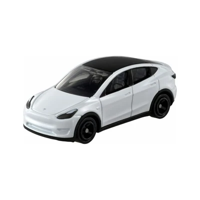 Gambar Tomica Diecast 28 Tesla Model Y 1st Edition 1:63 - Putih
