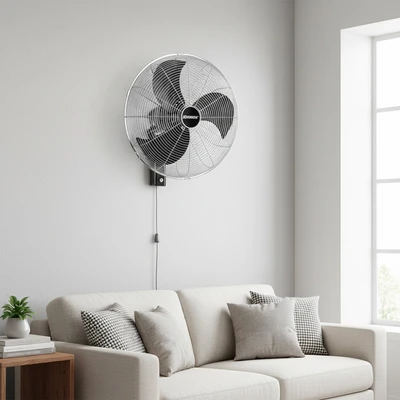 Gambar Krisbow Kipas Angin Dinding 110 Watt 20 Inch - Hitam