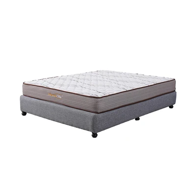 Gambar Informa Sleep 90x200x20 cm Mora Kasur Busa Bonell Springbed In Box - Putih/Cokelat