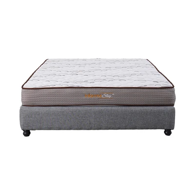 Gambar Informa Sleep 90x200x20 cm Mora Kasur Busa Bonell Springbed In Box - Putih/Cokelat