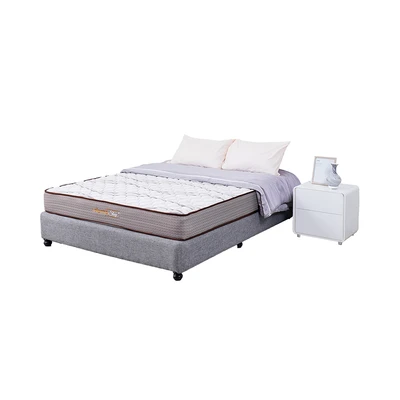 Gambar Informa Sleep 120x200x20 cm Mora Kasur Busa Bonell Springbed In Box - Putih/Cokelat