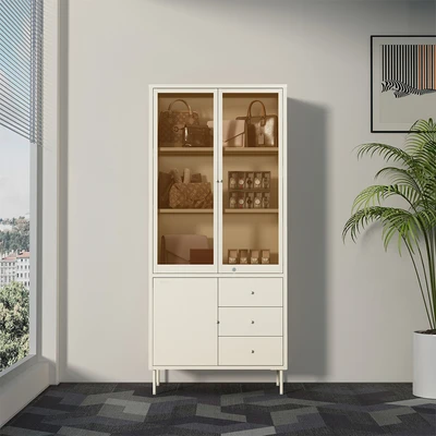 Gambar Stora Aksesio Kabinet 2 Pintu Kaca - Putih