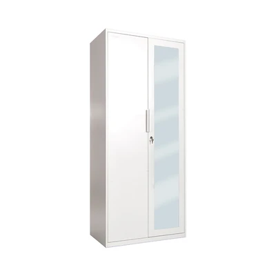 Gambar Stora Home Slimline Lemari Pakaian 2 Pintu Tarik - Putih