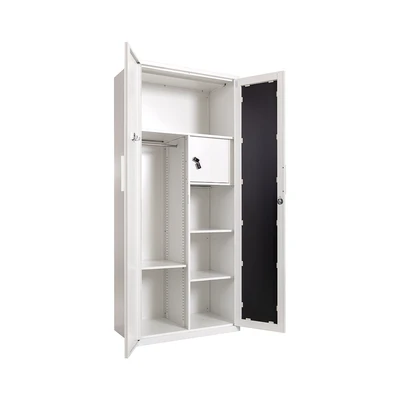 Gambar Stora Home Slimline Lemari Pakaian 2 Pintu Tarik - Putih