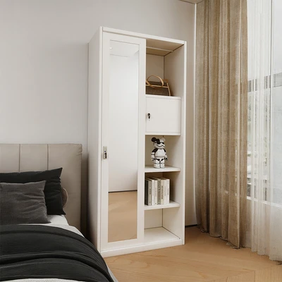 Gambar Stora Home Slimline Lemari Pakaian 2 Pintu Geser - Putih
