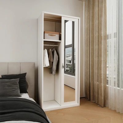 Gambar Stora Home Slimline Lemari Pakaian 2 Pintu Geser - Putih