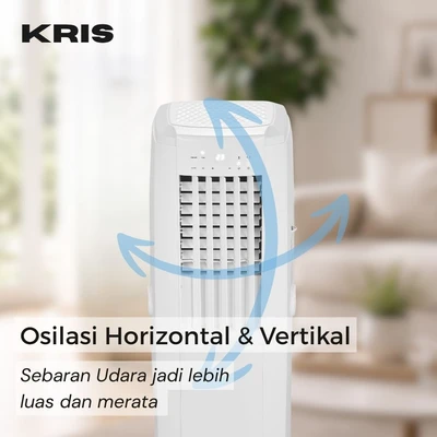 Gambar Kris Air Cooler Multifungsi Dengan AC 40 Liter 1500 CMH - Putih