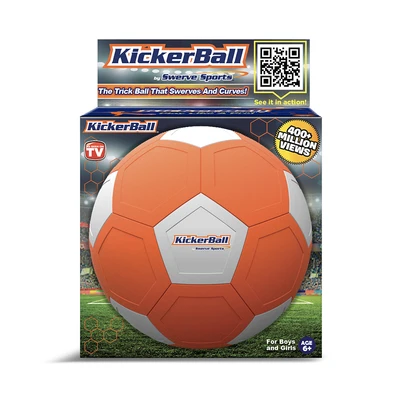 Gambar Paso Bola Sepak Ukuran 4 - Oranye/putih