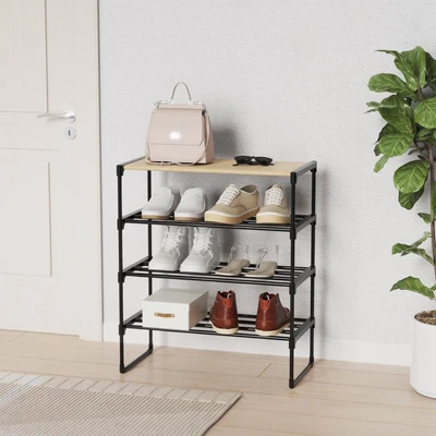 Gambar Informa Ichi Rak Sepatu 4 Tingkat 60x30x71 cm - Hitam
