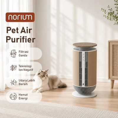 Gambar Norium Pet Air Purifier 46 m2 360 m3/jam - Cokelat