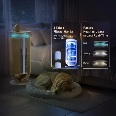 Gambar Norium Pet Air Purifier 46 m2 360 m3/jam - Cokelat