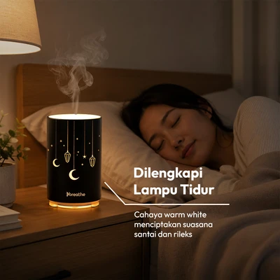 Gambar Breathe Starry Night Diffuser Ultrasonic - Hitam