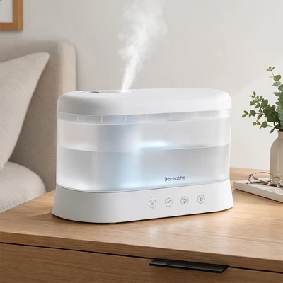 Gambar Breathe Diffuser Aromaterapi Ultrasonic Waterlux 1.8 Liter - Putih
