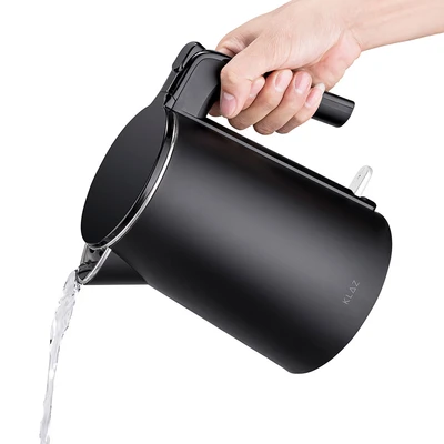 Gambar Klaz Teko Listrik Double Wall 1 Liter 800 Watt - Hitam