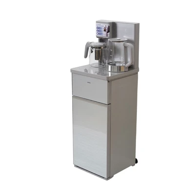 Gambar Kris Dispenser Air Bottom Loading Electric Dengan Kettle & Tea Maker - Silver