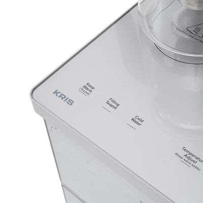 Gambar Kris Dispenser Air Bottom Loading Electric Dengan Kettle & Tea Maker - Silver