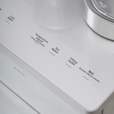 Gambar Kris Dispenser Air Bottom Loading Electric Dengan Kettle & Tea Maker - Silver