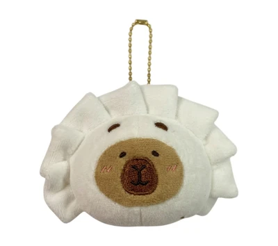 Gambar Tuntunzai Gantungan Kunci Boneka Plush Dumpling Round - Putih