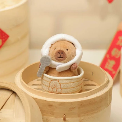 Gambar Tuntunzai Gantungan Kunci Boneka Plush Shanghai Xiaolongbao - Mix