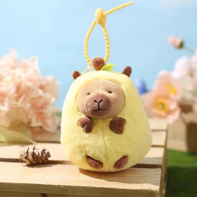 Gambar Tuntunzai Gantungan Kunci Boneka Plush Pear - Kuning