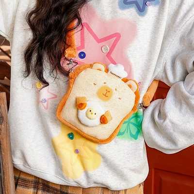 Gambar Tuntunzai Bakery Tas Selempang Cubs Fun Toast - Cokelat