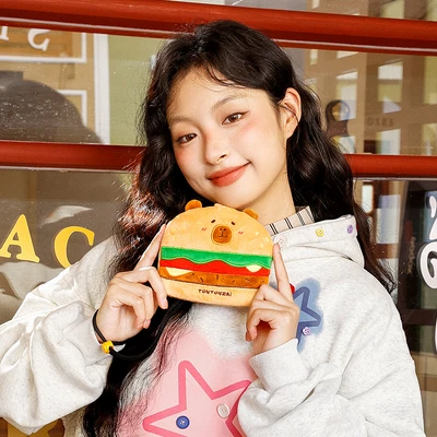 Gambar Tuntunzai Bakery Pouch Mini Cubs Burger - Cokelat