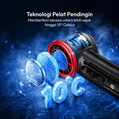 Gambar Azko Kipas Angin Portabel Rechargeable 3000 mAh - Mix