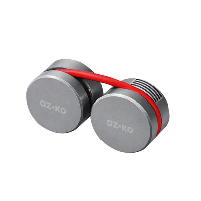 Gambar Azko Kipas Angin Leher Rechargeable 1600 mAh - Abu-Abu