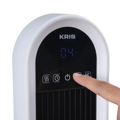 Gambar Kris Kipas Angin Berdiri Digital 36 Inch 45 Watt - Putih/Hitam