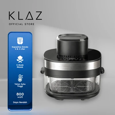 Gambar Klaz Vetro Air Fryer Digital 4 & 2 Liter 800 Watt - Hitam