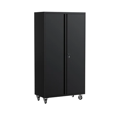 Gambar Krisbow Lemari Perkakas Dengan Roda 100x50x180 cm - Hitam