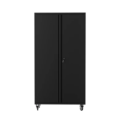 Gambar Krisbow Lemari Perkakas Dengan Roda 100x50x180 cm - Hitam