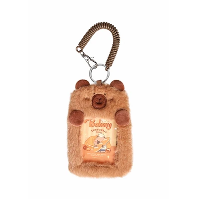 Gambar Tuntunzai ID Card Holder Capybara Fun - Cokelat