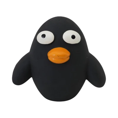Gambar Cavea Mainan Anjing Squeaker Penguin - Hitam