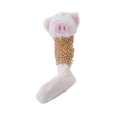 Gambar Cavea Mainan Anjing Piggy Tail - Krem Beige