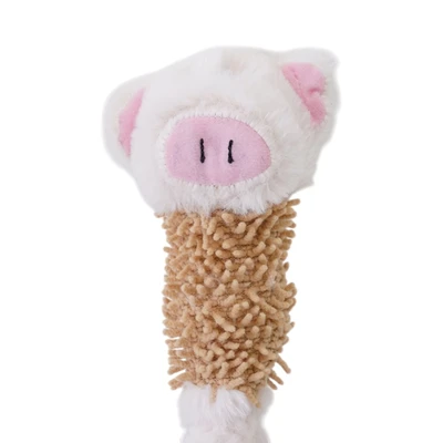 Gambar Cavea Mainan Anjing Piggy Tail - Krem Beige