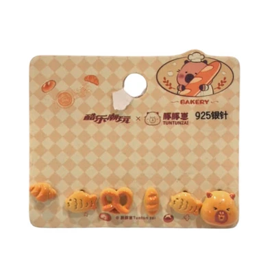 Gambar Tuntunzai Bakery Anting Creative Pretzel Set 6 pcs - Cokelat