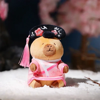 Gambar Tuntunzai x Zhen Huan Boneka Plush Huan Huan - Cokelat/Pink