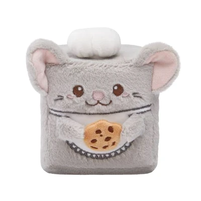Gambar Squarepals Boneka Plush Mouse Ukuran L - Abu-abu