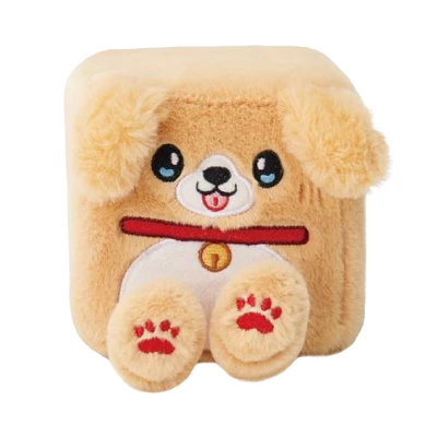 Gambar Squarepals Boneka Plush Puppy Ukuran L - Cokelat Muda