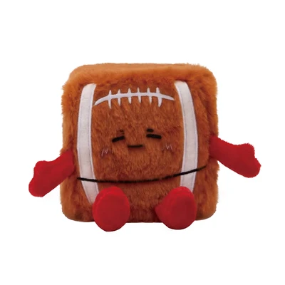 Gambar Squarepals Boneka Plush Football Ukuran L - Cokelat