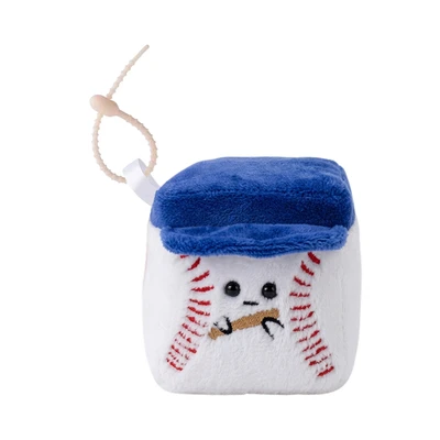 Gambar Squarepals Gantungan Kunci Plush Baseball Ukuran S - Putih