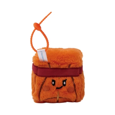 Gambar Squarepals Gantungan Kunci Plush Basketball Ukuran S - Oranye
